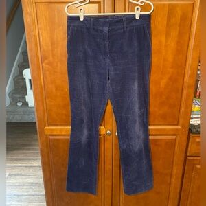 FRAME Cotton Blend Corduroy Pants Size 8 Blue